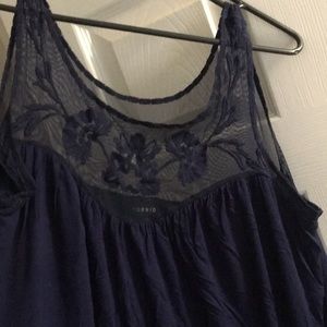 Torrid size 1 navy blue tank top